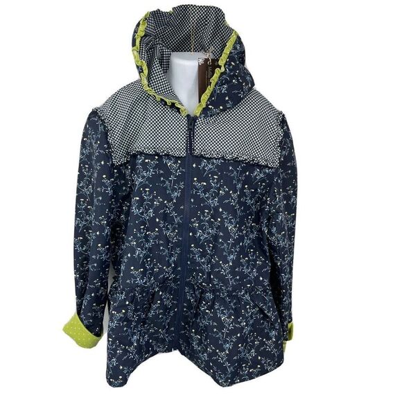 NewMatilda Jane Girls Blue Hooded Jacket Size 16 Floral Enchanted Garden - Picture 10 of 15